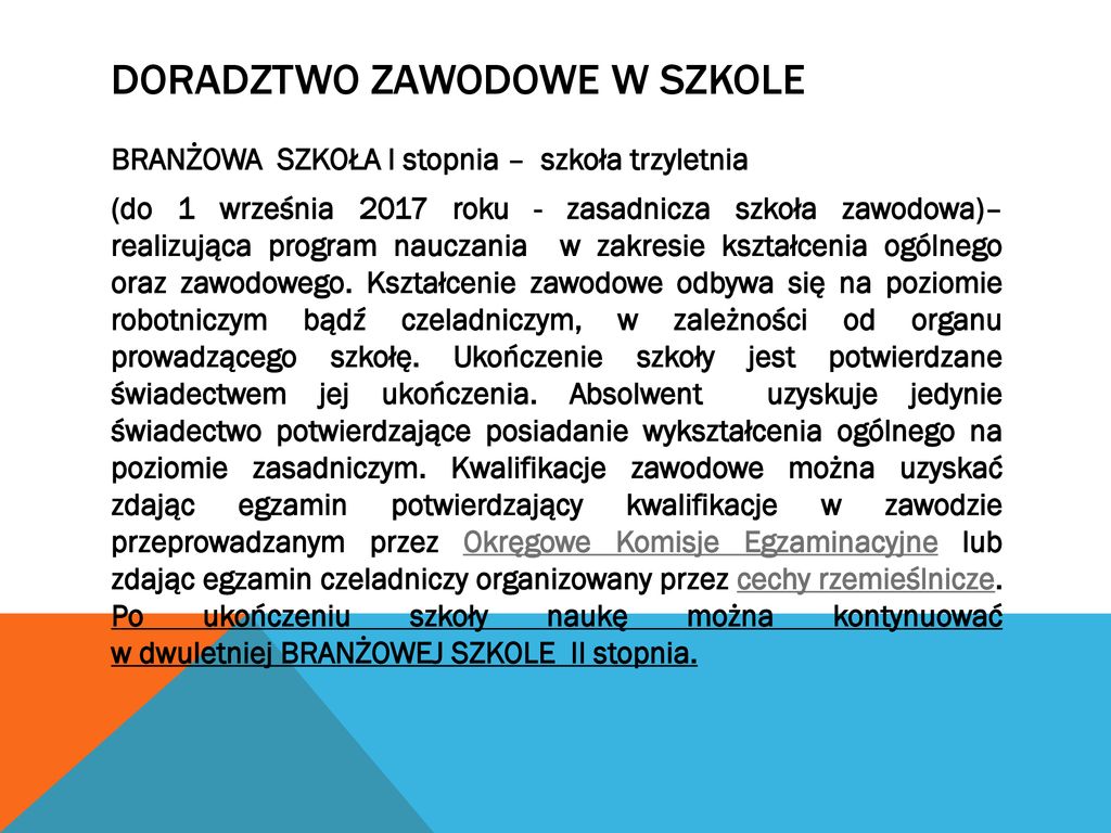 Doradztwo Zawodowe W Szkole Ppt Pobierz